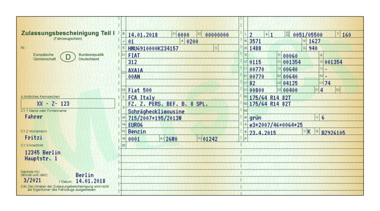 Fahrzeugschein Wo Steht Was Fahrzeugpapiere 2023 