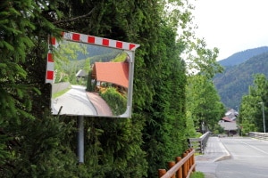 Verkehrsspiegel Schagfester Straßenspiegel Gewölbter Spiegel Ausfahrt  Ausgang