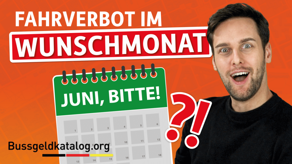 Wie sieht Ihr Mitspracherecht beim Antritt eines Fahrverbots aus?